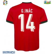 Portugal Goncalo Inacio #14 Hjemmedrakt EM 2024 Kortermet